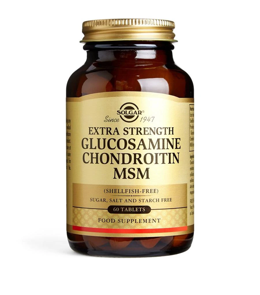 商品Solgar|Extra Strength Glucosamine Chondroitin MSM (60 Tablets),价格¥639,第1张图片