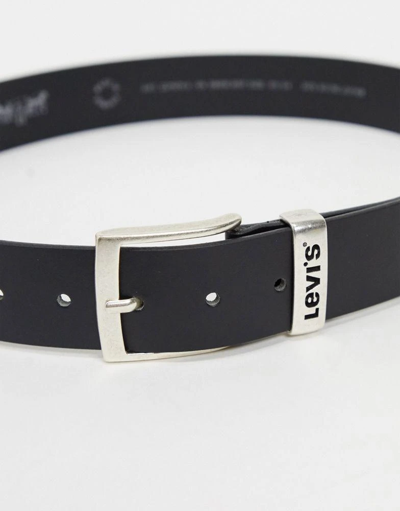 商品Levi's|Levi's new ashland leather belt in black,价格¥308,第4张图片详细描述