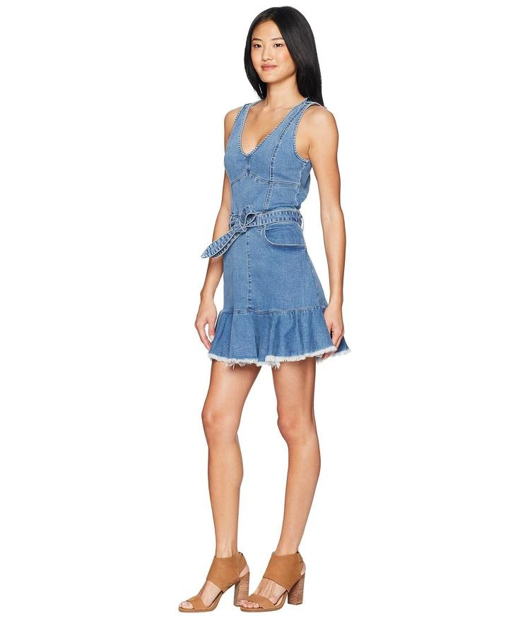 商品Juicy Couture|Denim Tie Waist Peplum Dress,价格¥293,第2张图片详细描述