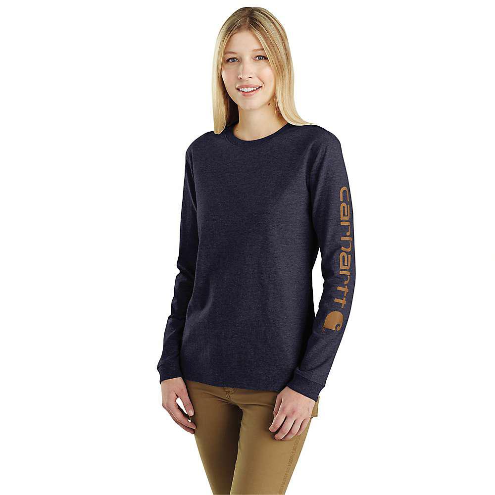 Carhartt Women's WK231 Workwear Sleeve Logo LS T-Shirt商品第1张图片规格展示
