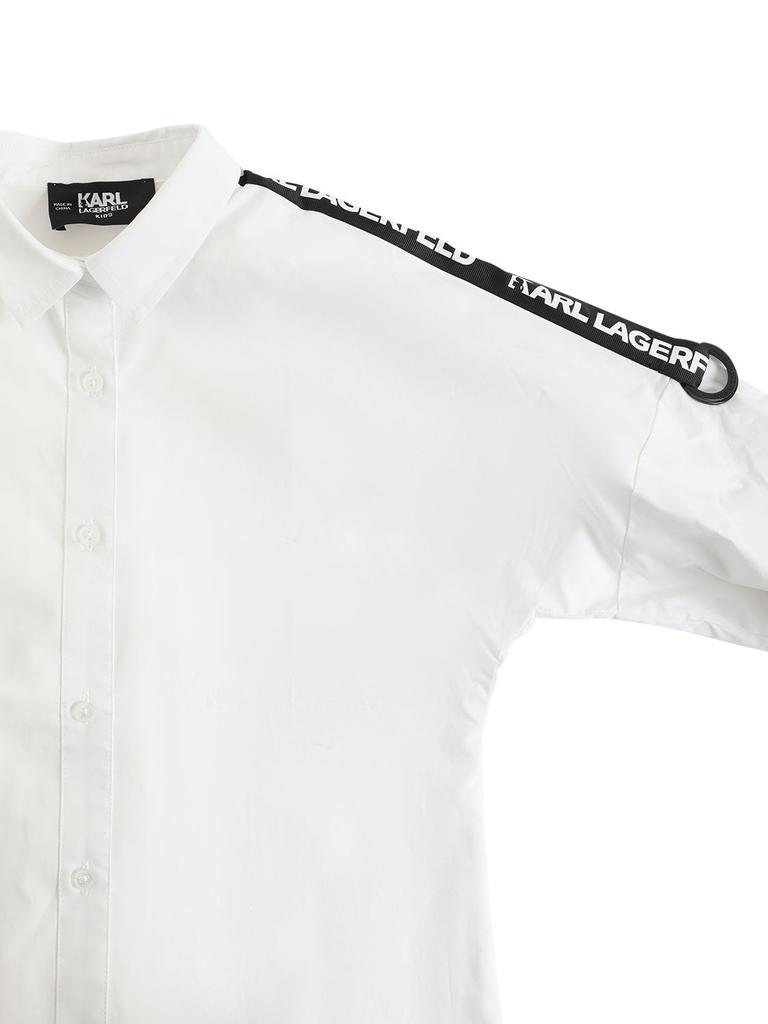 商品Karl Lagerfeld Paris|Poplin Shirt Dress W/ Logo Tape,价格¥653,第1张图片
