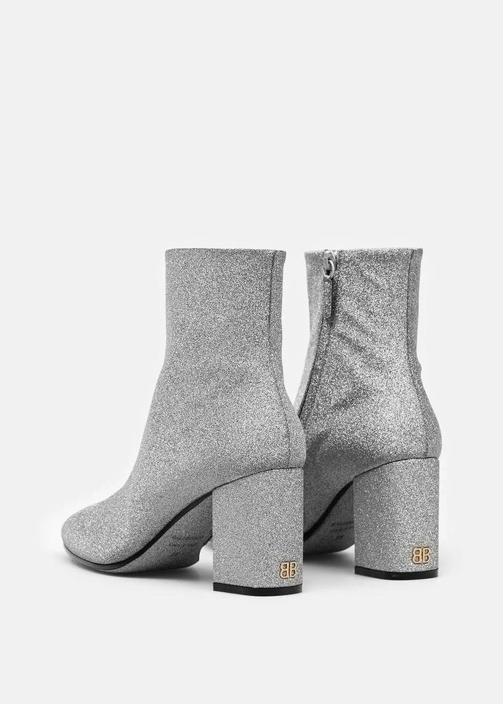 商品Balenciaga|Balenciaga Silver Glitter Block Heel Ankle Boots,价格¥2565,第4张图片详细描述