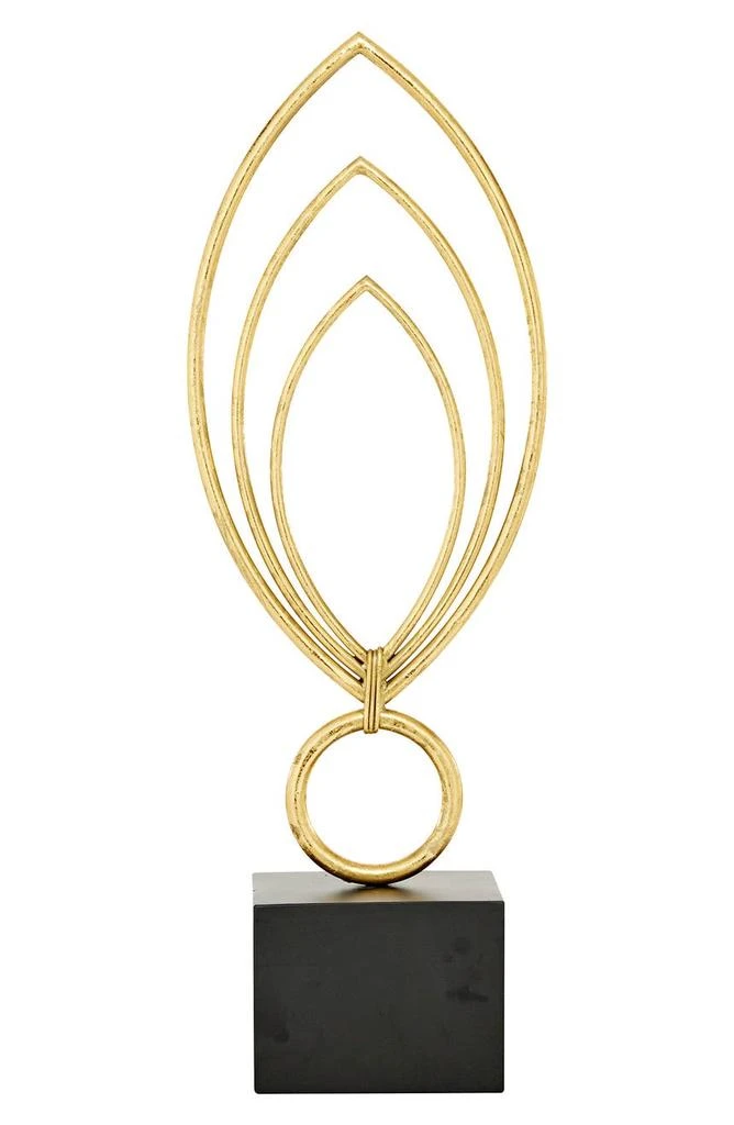 商品COSMO BY COSMOPOLITAN|Goldtone Metal Abstract Sculpture with Black Base,价格¥251,第1张图片