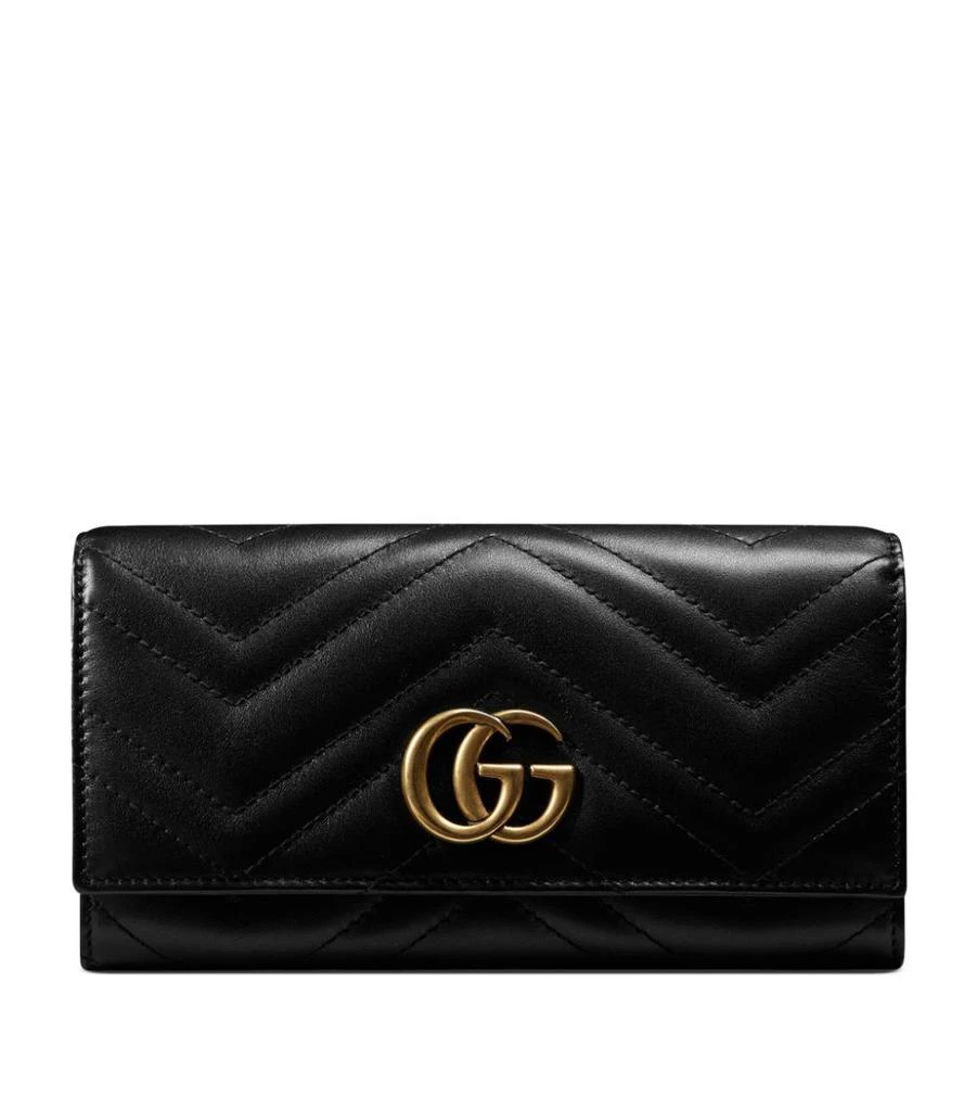 商品Gucci|Leather Marmont Continental Wallet,价格¥6029,第1张图片