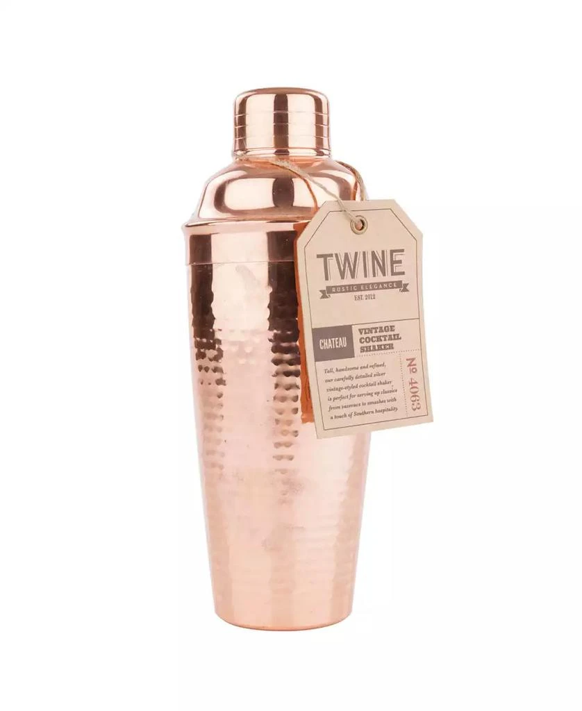 商品Twine|Hammered Copper Cocktail Shaker with Built-in Strainer, 25 Oz,价格¥329,第3张图片详细描述