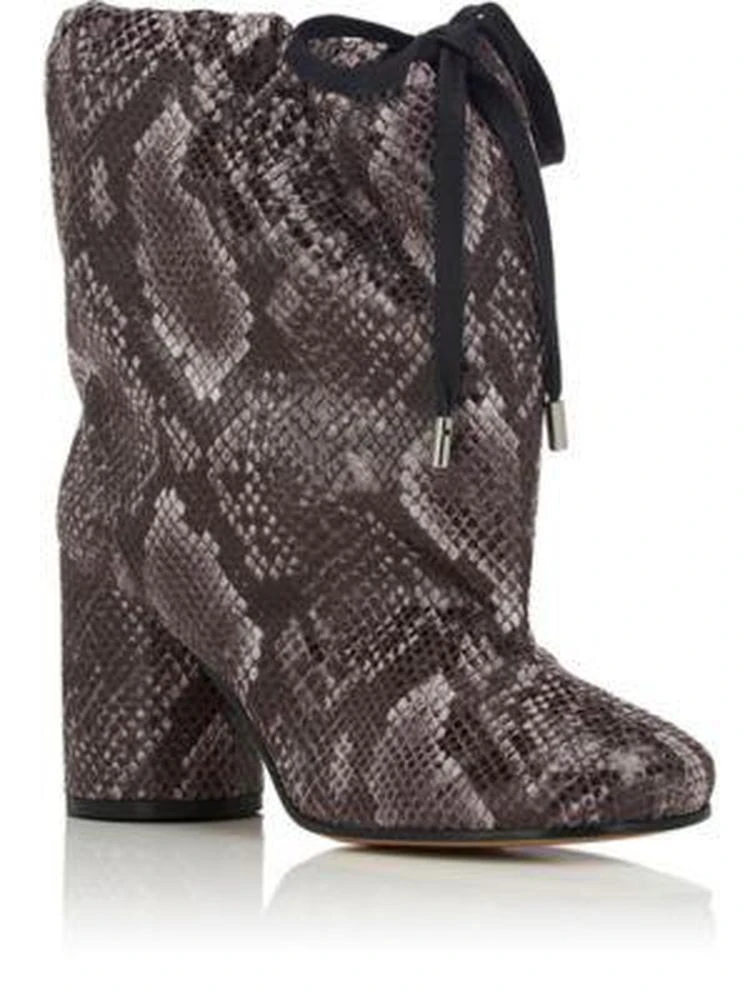 商品MAISON MARGIELA|Snakeskin-Stamped Velveteen Ankle Boots,价格¥3266,第2张图片详细描述