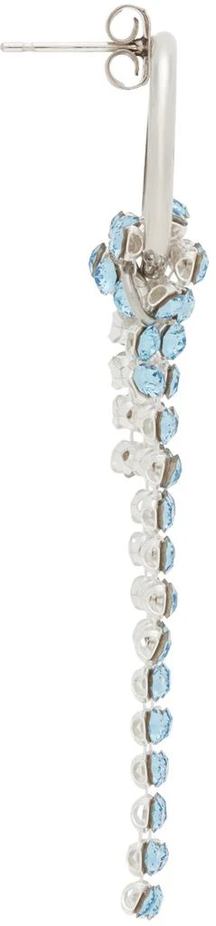 商品Justine Clenquet|SSENSE Exclusive Silver & Blue Shanon Earrings,价格¥355,第2张图片详细描述