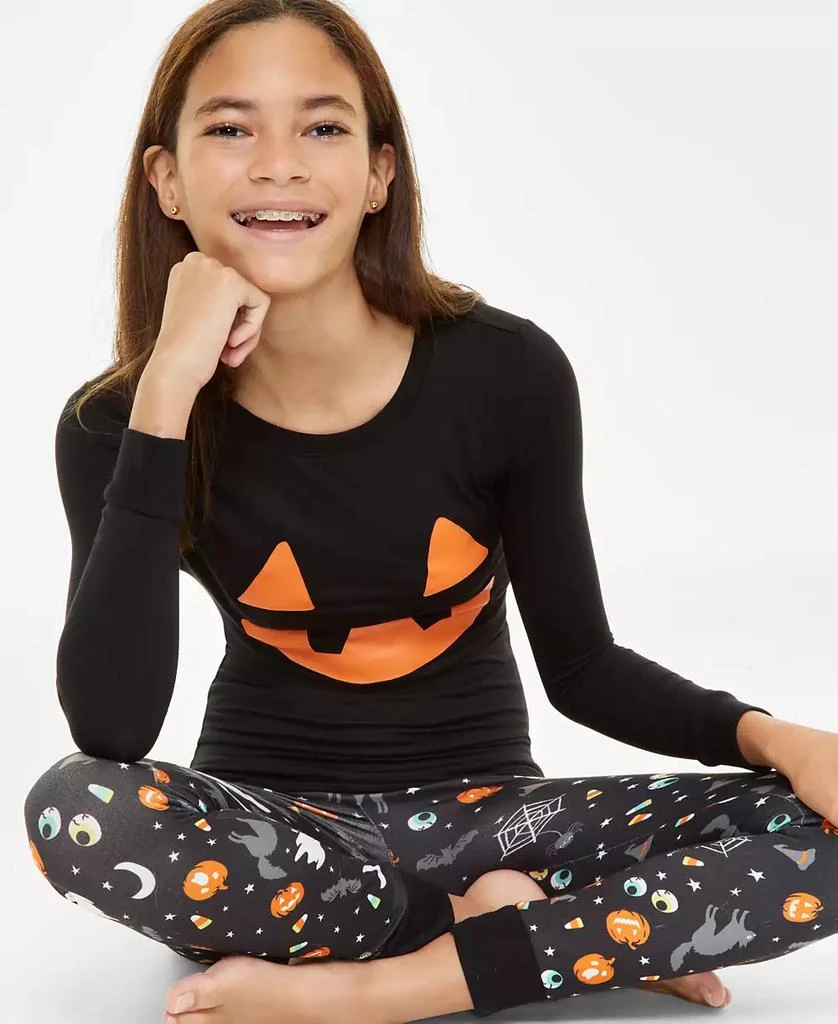 商品Holiday Lane|Little & Big Kids Halloween Mix It Cotton Snug Fit Matching Family Pajamas Set, Created for Macy's,价格¥127,第2张图片详细描述