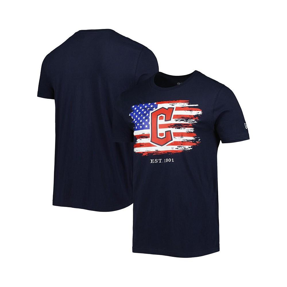 Men's Navy Cleveland Guardians 4th of July Jersey T-shirt商品第1张图片规格展示