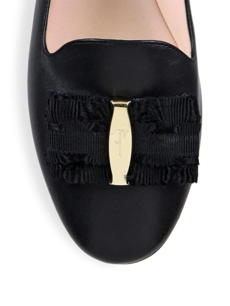 商品Salvatore Ferragamo|Elisabella Leather Smoking Slippers,价格¥2473,第3张图片详细描述