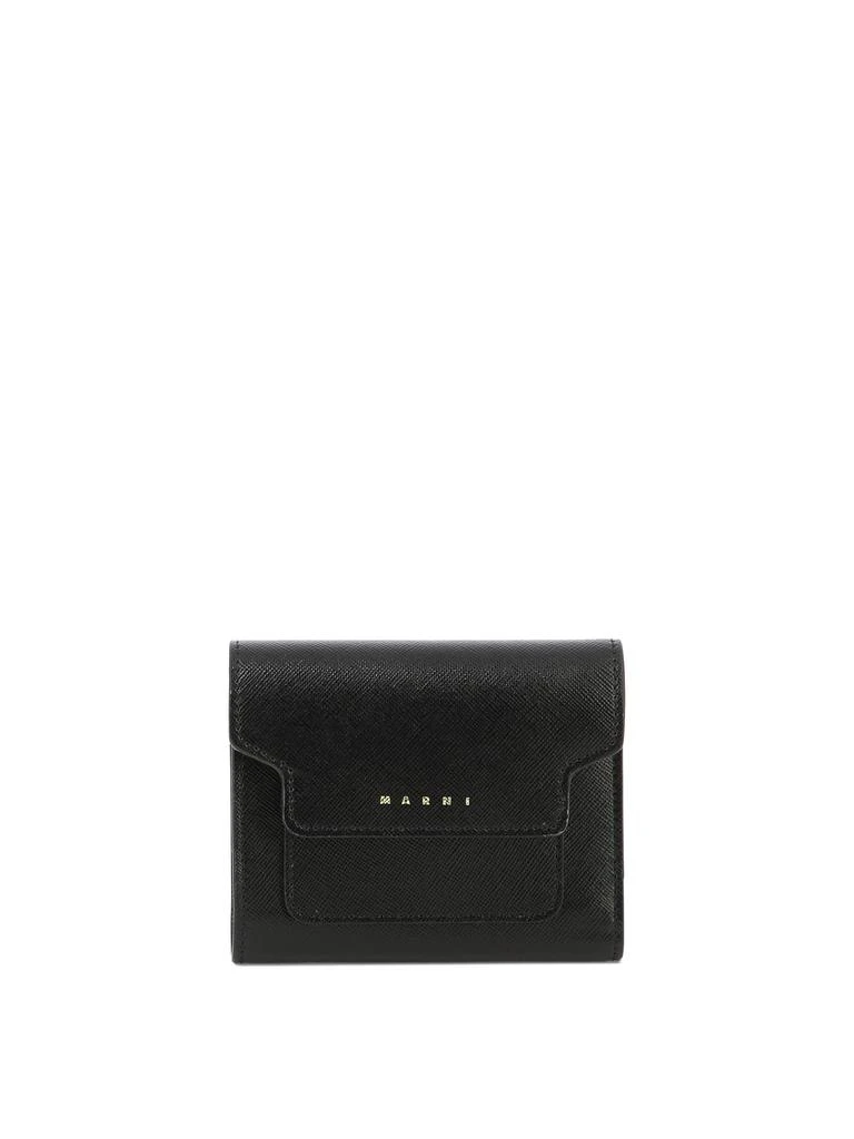 商品Marni|Wallet In Saffiano Leather Wallets & Card Holders Black,价格¥1619,第1张图片