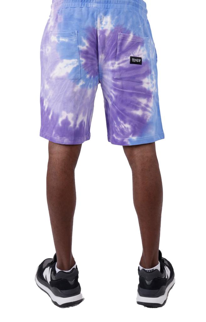 Friday Jr Sweatshorts - Purple/Lilac Spiral Dye商品第3张图片规格展示