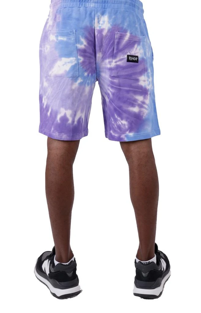 商品RIPNDIP|Friday Jr Sweatshorts - Purple/Lilac Spiral Dye ,价格¥320,第3张图片详细描述