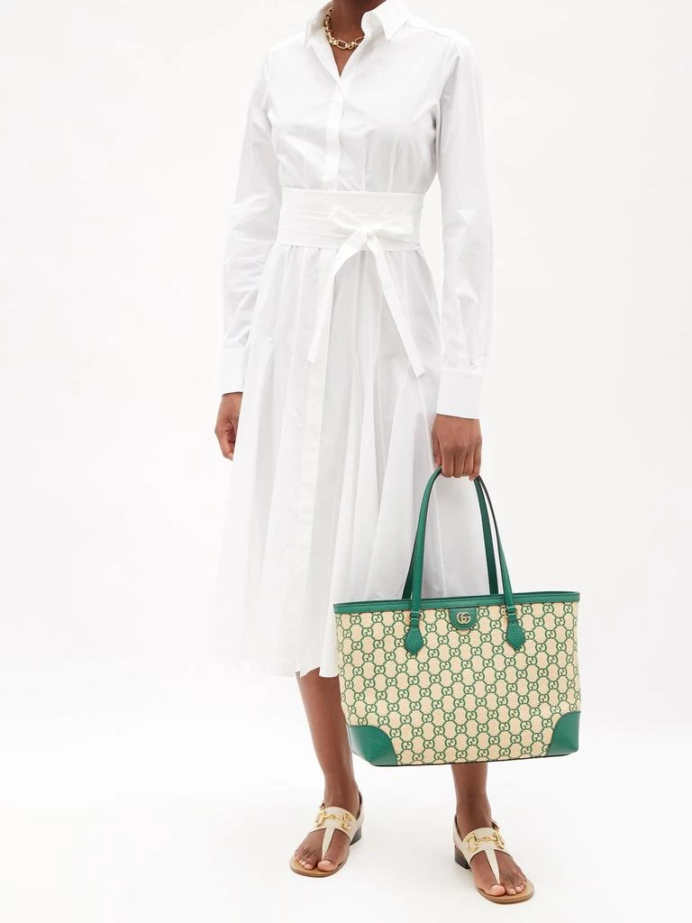 商品Gucci|Ophidia faux raffia & leather tote bag,价格¥13193,第2张图片详细描述