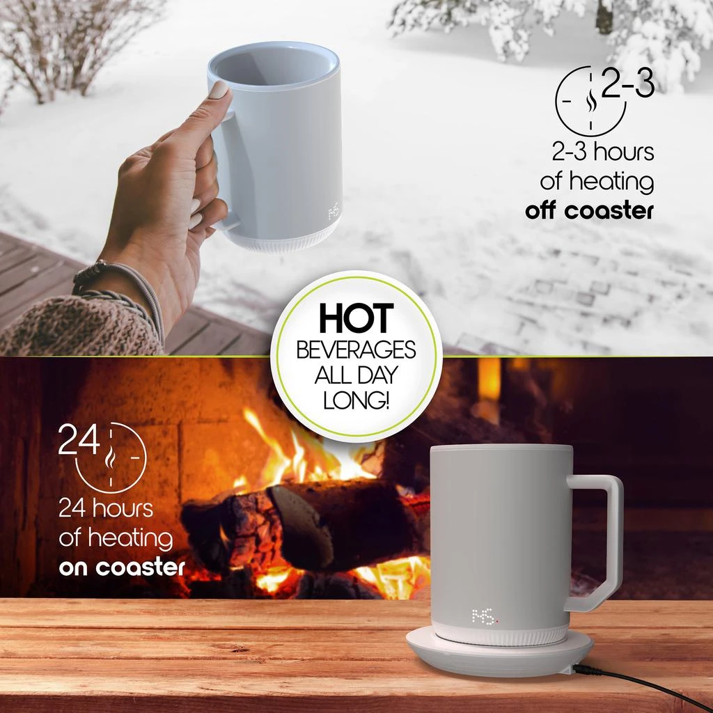商品Tzumi|ionMug & Charging Coaster,价格¥633,第3张图片详细描述