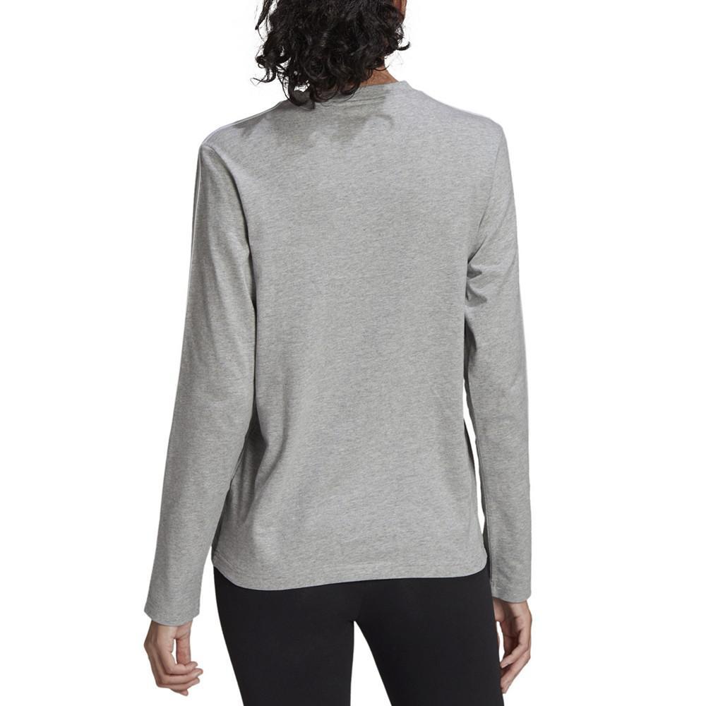 商品Adidas|Women's Essentials 3-Stripes Long-Sleeve Top,价格¥215,第4张图片详细描述