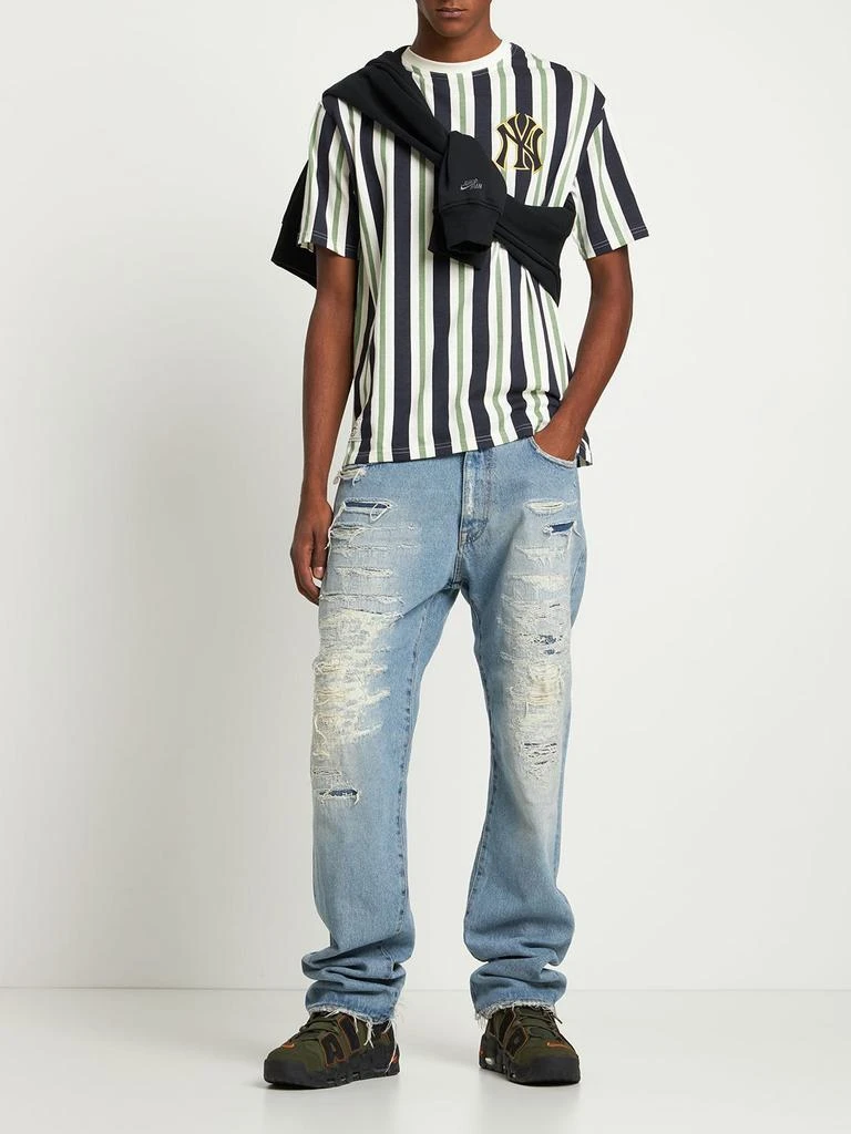 商品New Era|Oversize Pinstriped Jersey T-shirt,价格¥193,第1张图片详细描述