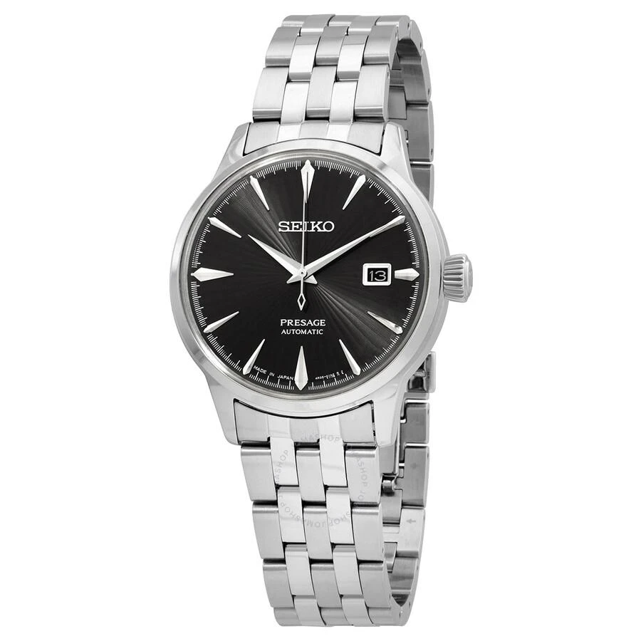 商品Seiko|Presage Automatic Black Dial Men's Watch SRPE17J1,价格¥2098,第1张图片