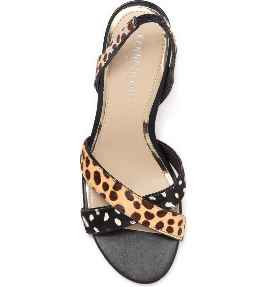 商品Kenneth Cole|Brandy Cheetah Genuine Calf Hair Slingback Sandal,价格¥196,第4张图片详细描述