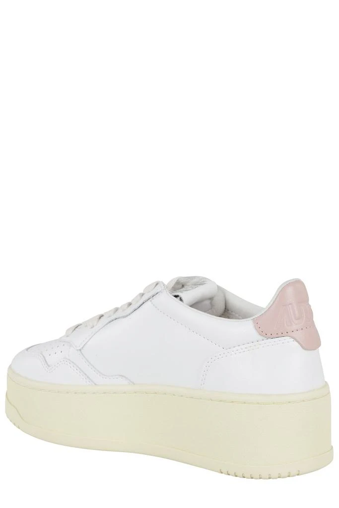 商品Autry|White Leather Platform Low Sneakers,价格¥1520,第3张图片详细描述
