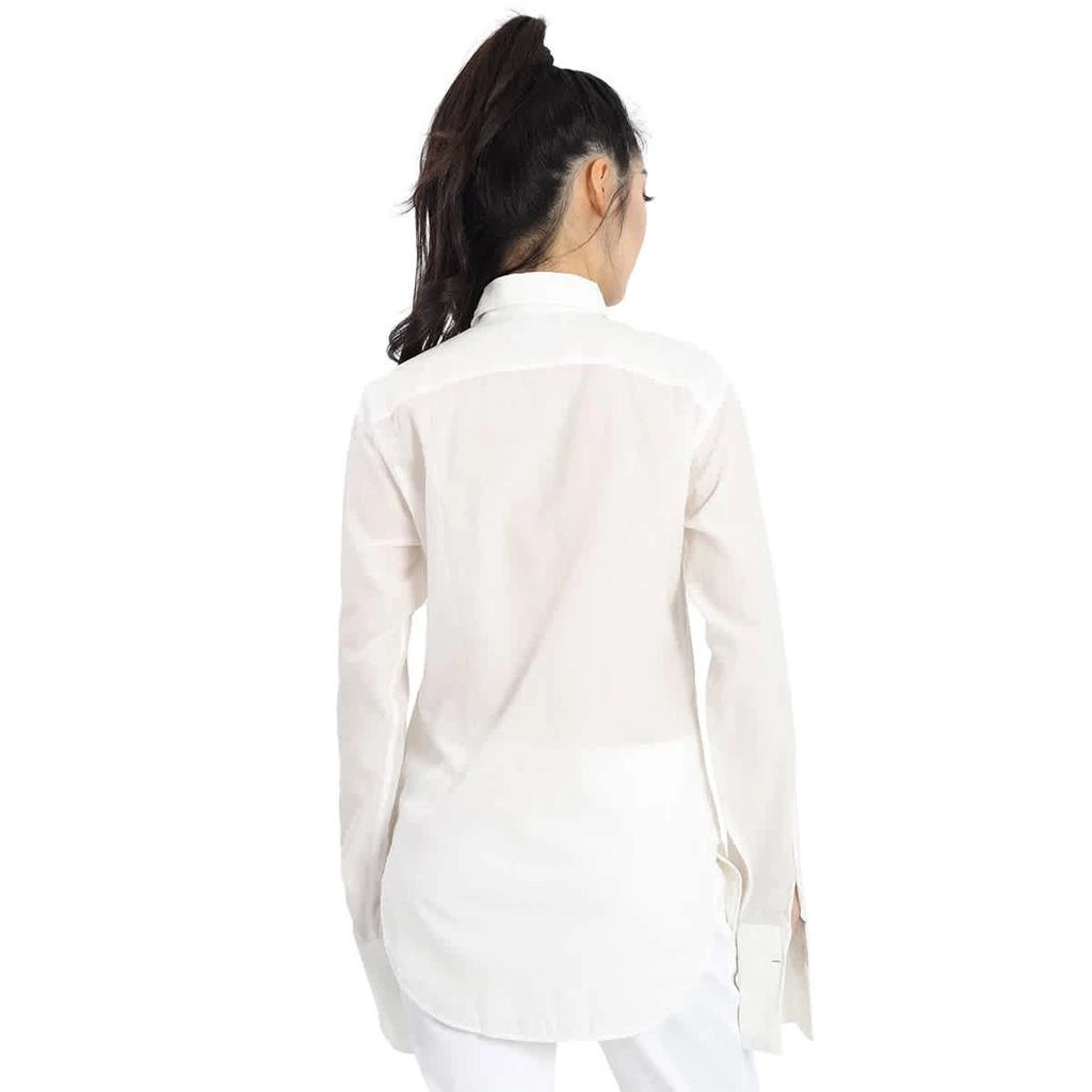 商品Burberry|Ladies White Ribbed Panel Shirt,价格¥850,第3张图片详细描述