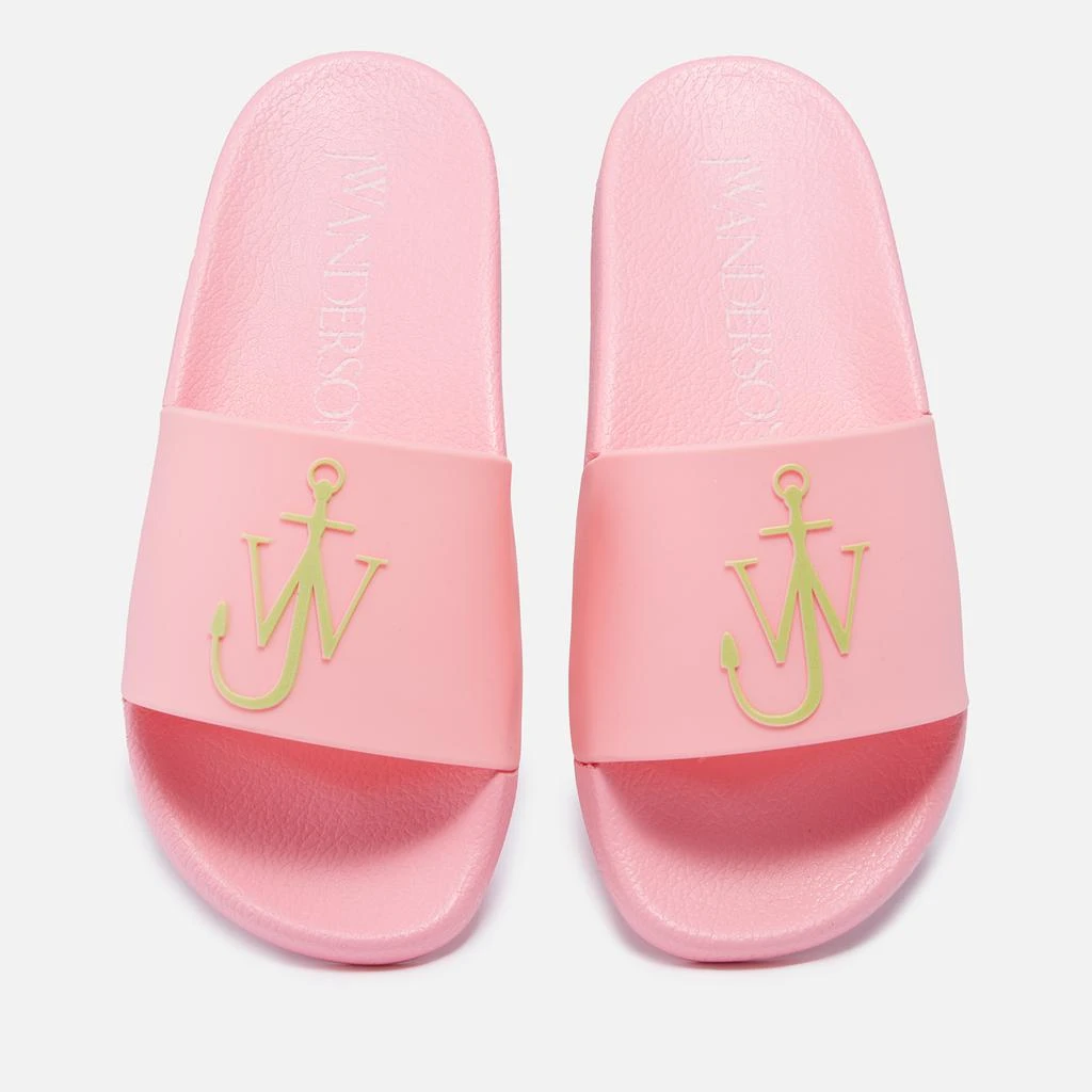 商品JW Anderson|JW Anderson Women's Logo Pool Slide Sandals - Pink,价格¥248,第1张图片