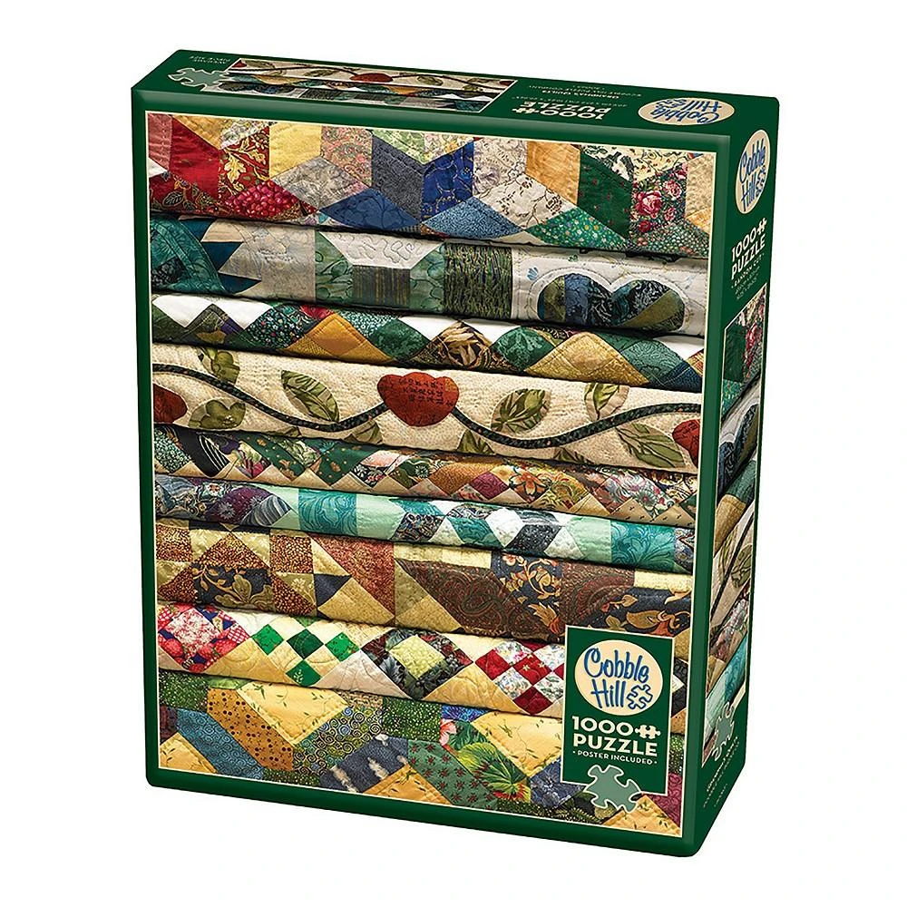 商品MasterPieces Puzzles|Cobble Hill Grandmas Quilts 1000 Piece Jigsaw Puzzle,价格¥201,第2张图片详细描述