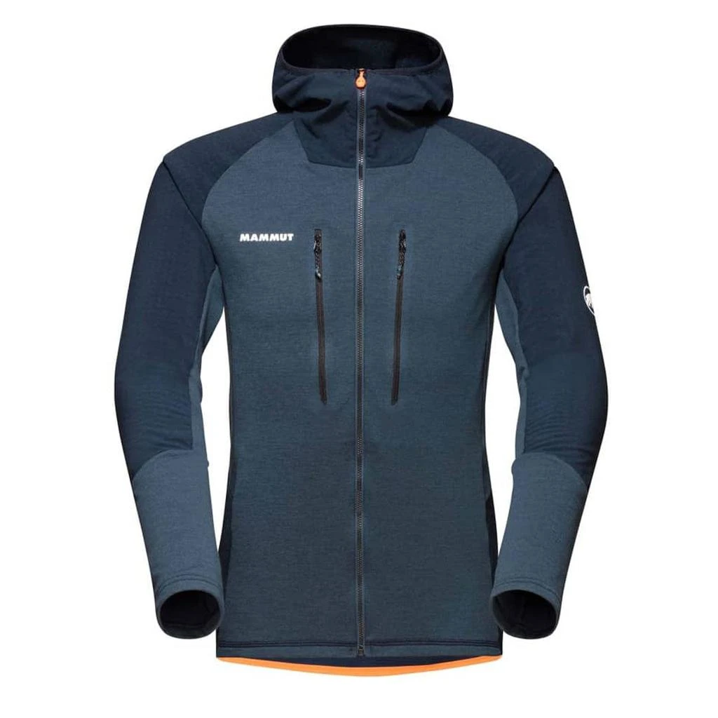 商品Mammut|Mammut Eiswand Advanced Mid Layer Hooded Jacket Night,价格¥1847,第1张图片