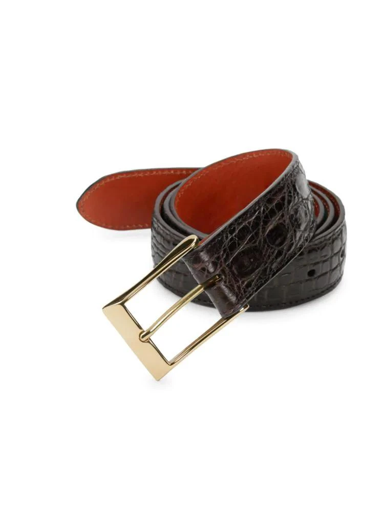 商品Saks Fifth Avenue|Boxed Crocodile Leather Belt,价格¥1029,第1张图片