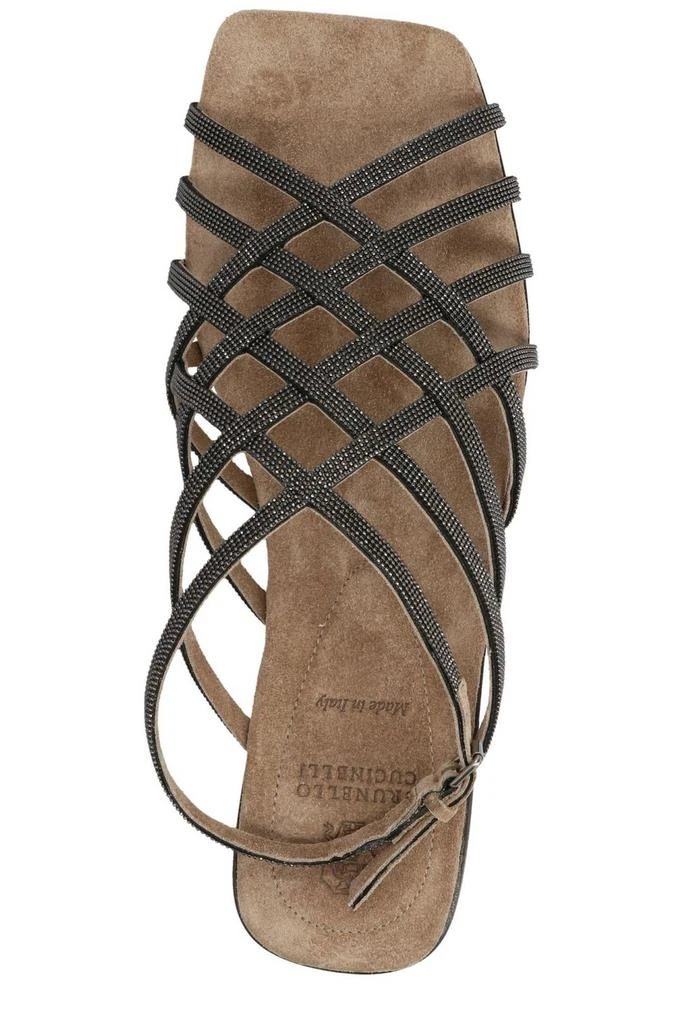商品Brunello Cucinelli|Brunello Cucinelli Monile Ankle Strap Sandals,价格¥6149,第3张图片详细描述