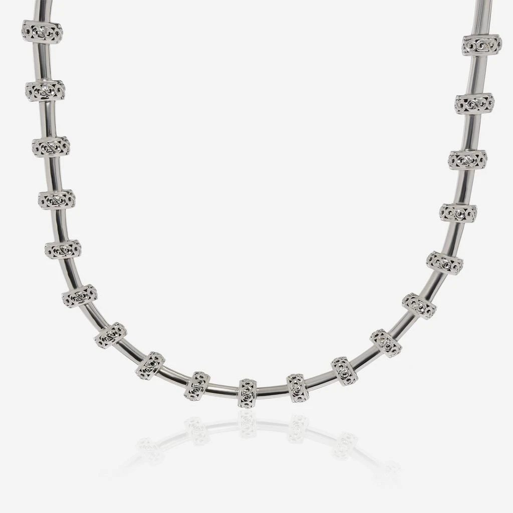 商品Charles Krypell|Charles Krypell Sterling Silver and 14K White Gold Collar Necklace,价格¥3368,第1张图片