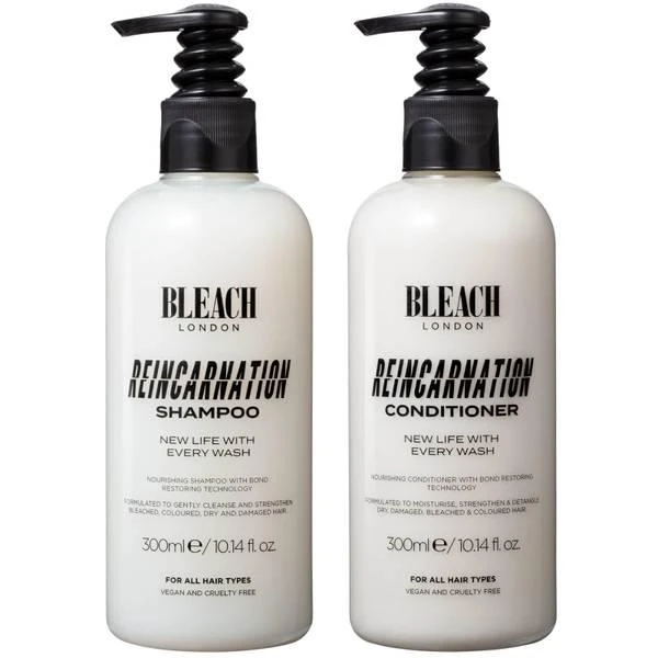 商品BLEACH LONDON|Bleach Reincarnation Shampoo and Conditioner 300ml Bundle,价格¥271,第1张图片