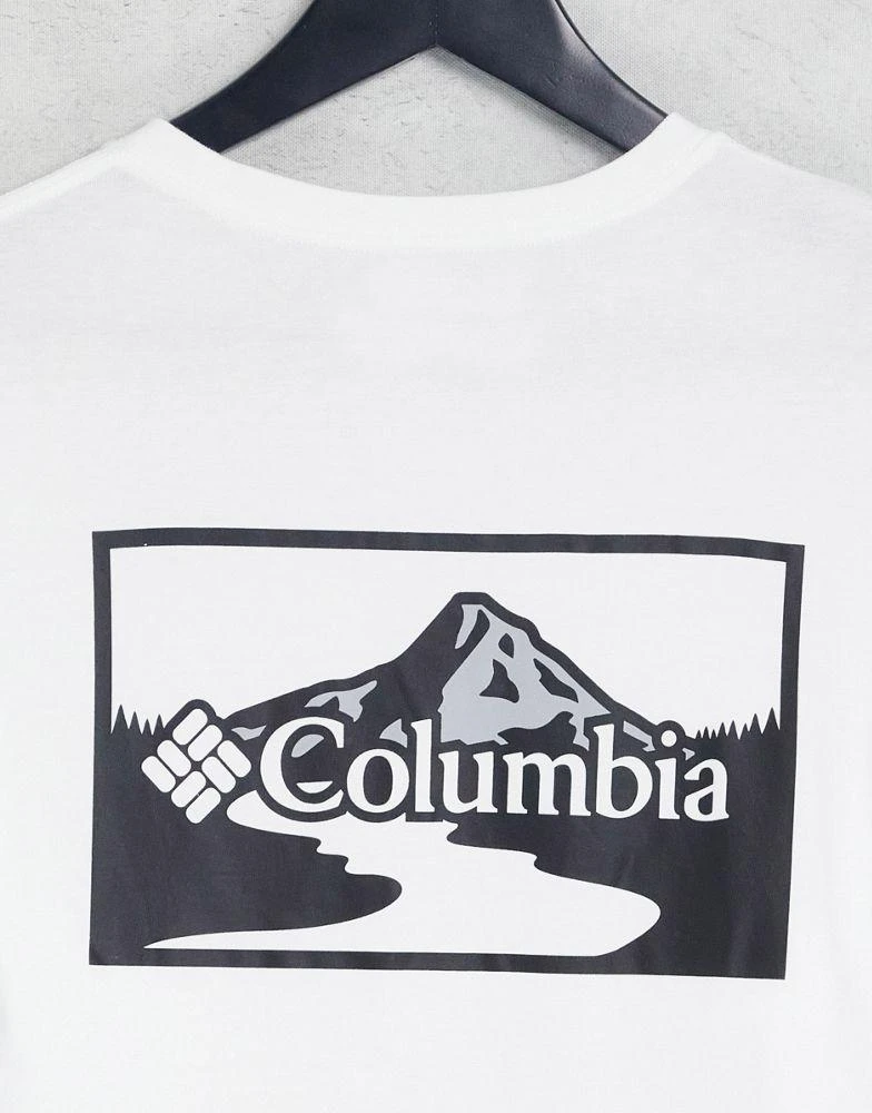 商品Columbia|Columbia Hopedale back print long sleeve t-shirt in white Exclusive at ASOS,价格¥218,第3张图片详细描述