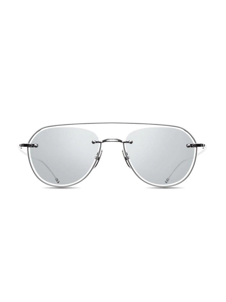 商品Thom Browne|Thom Browne Eyewear Aviator Sunglasses,价格¥4624,第1张图片