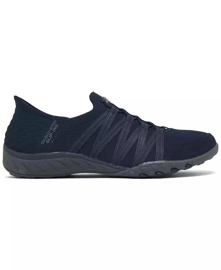 商品SKECHERS|Women's Slip-Ins-Relaxed Fit- Breathe-Easy - Roll with Me Slip-On Casual Sneakers from Finish Line,价格¥524,第2张图片详细描述