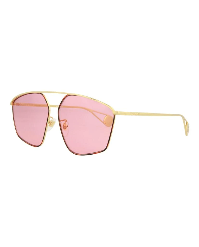 商品Gucci|Aviator-Style   Metal  Sunglasses,价格¥1049,第2张图片详细描述