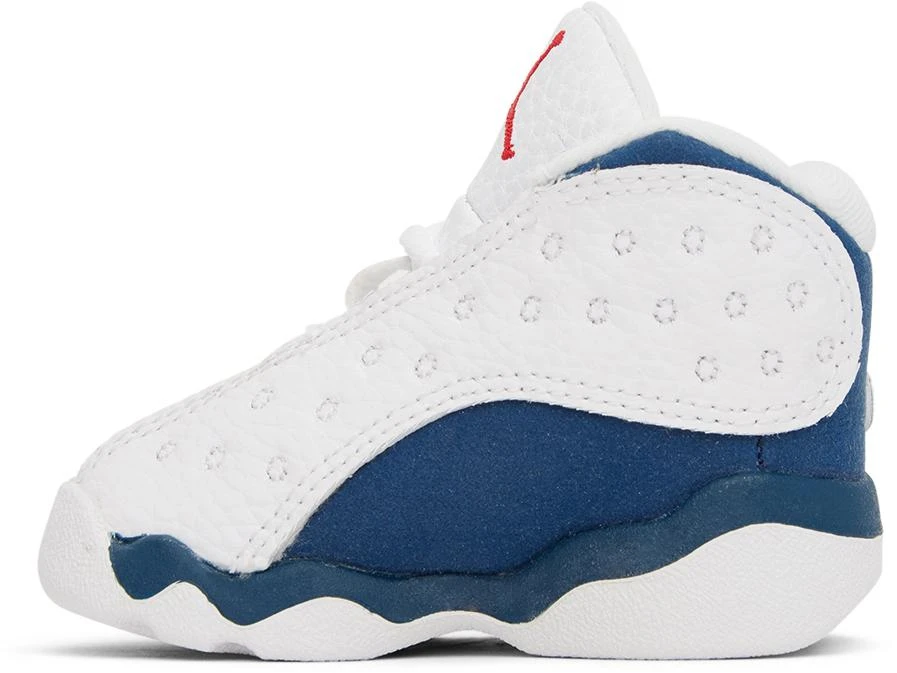 商品Jordan|Baby White & Navy Air Jordan 13 Retro Sneakers,价格¥335,第3张图片详细描述