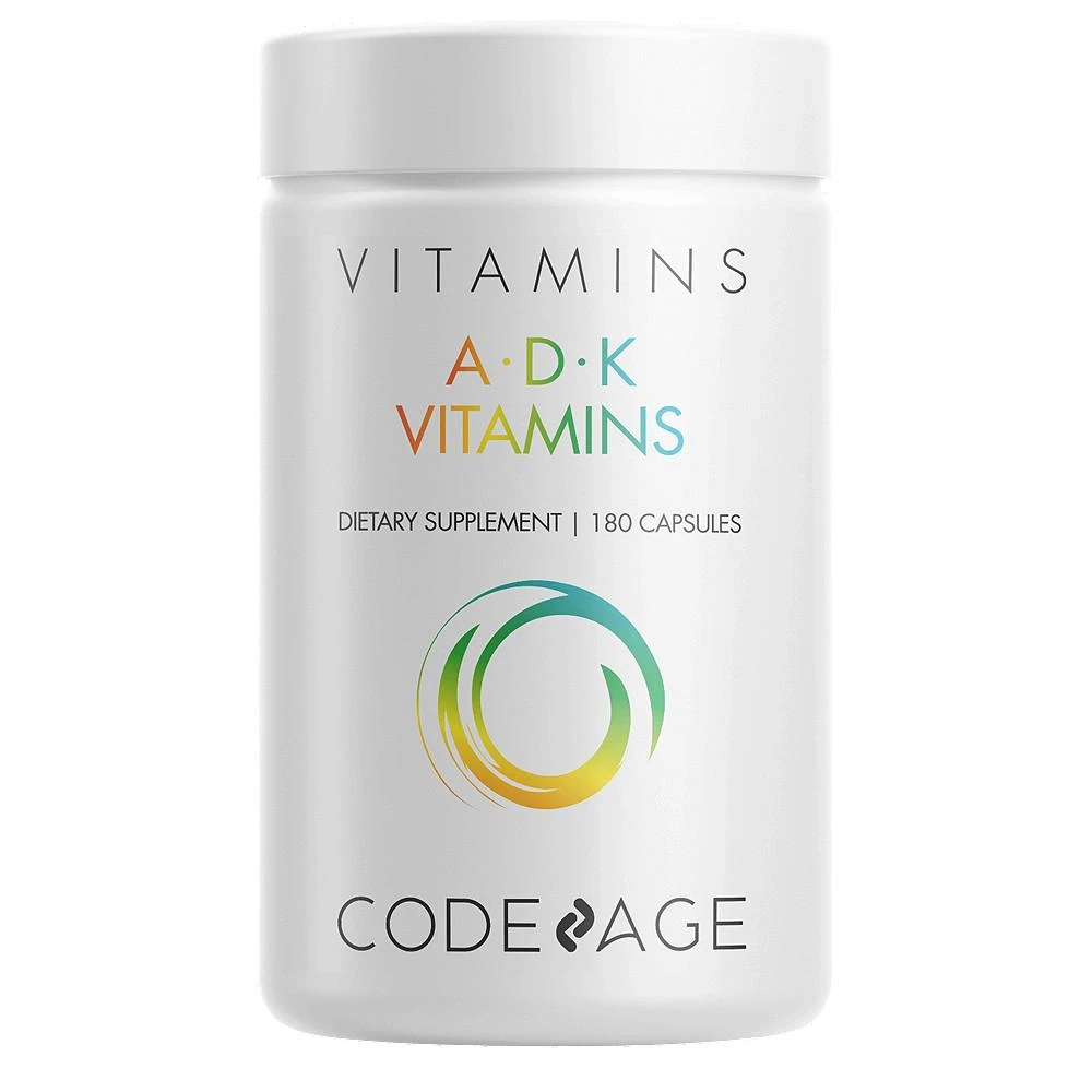 商品Codeage|Vitamin A D K, Vitamin D3 K2, Multivitamins A, K1, MK 4 & MK 7,价格¥299,第1张图片