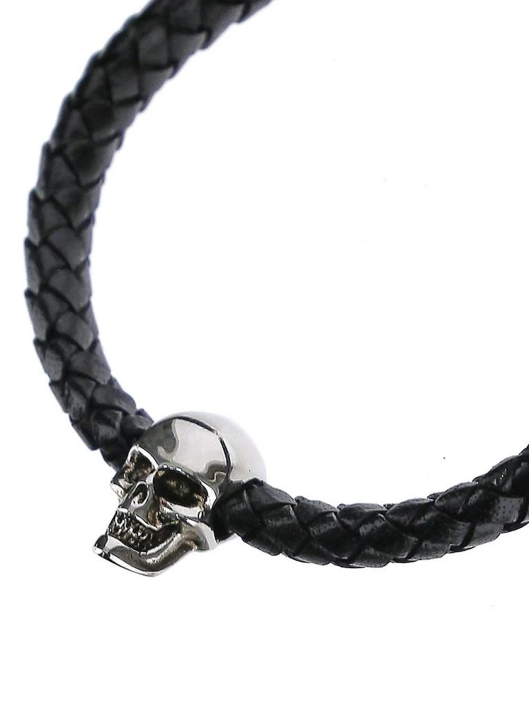 商品Alexander McQueen|Skull Leather Bracelet,价格¥694,第3张图片详细描述