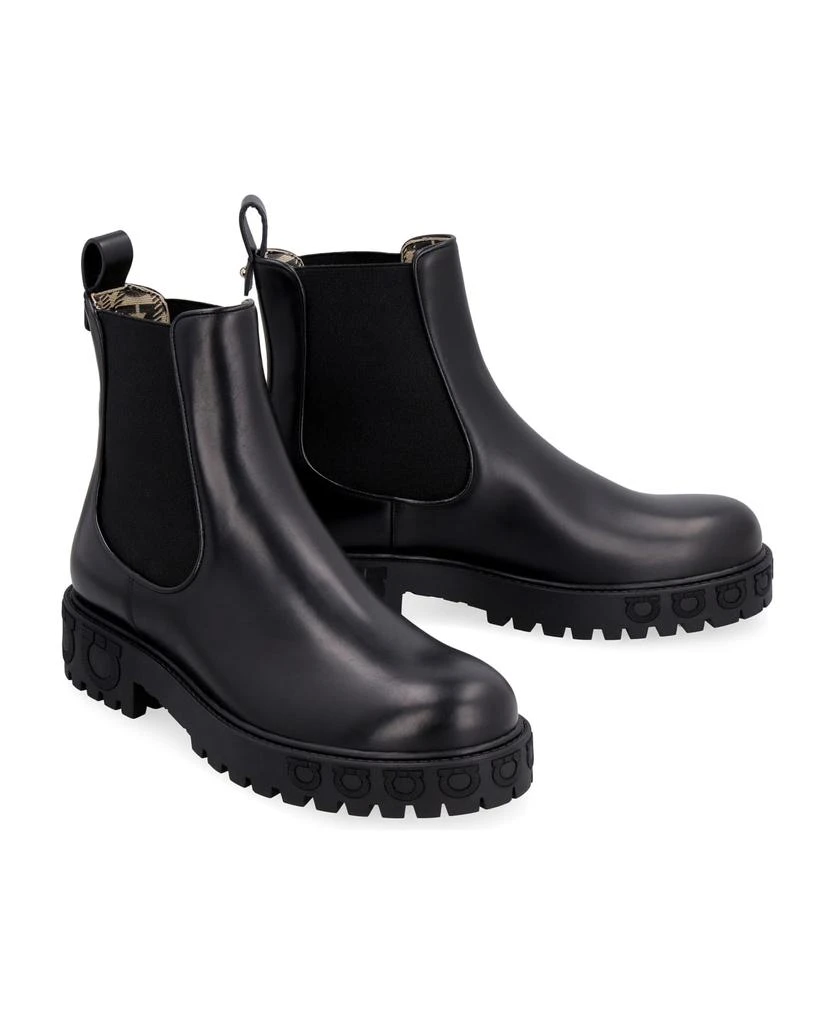 商品Salvatore Ferragamo|Leather Chelsea Boots,价格¥5661,第3张图片详细描述