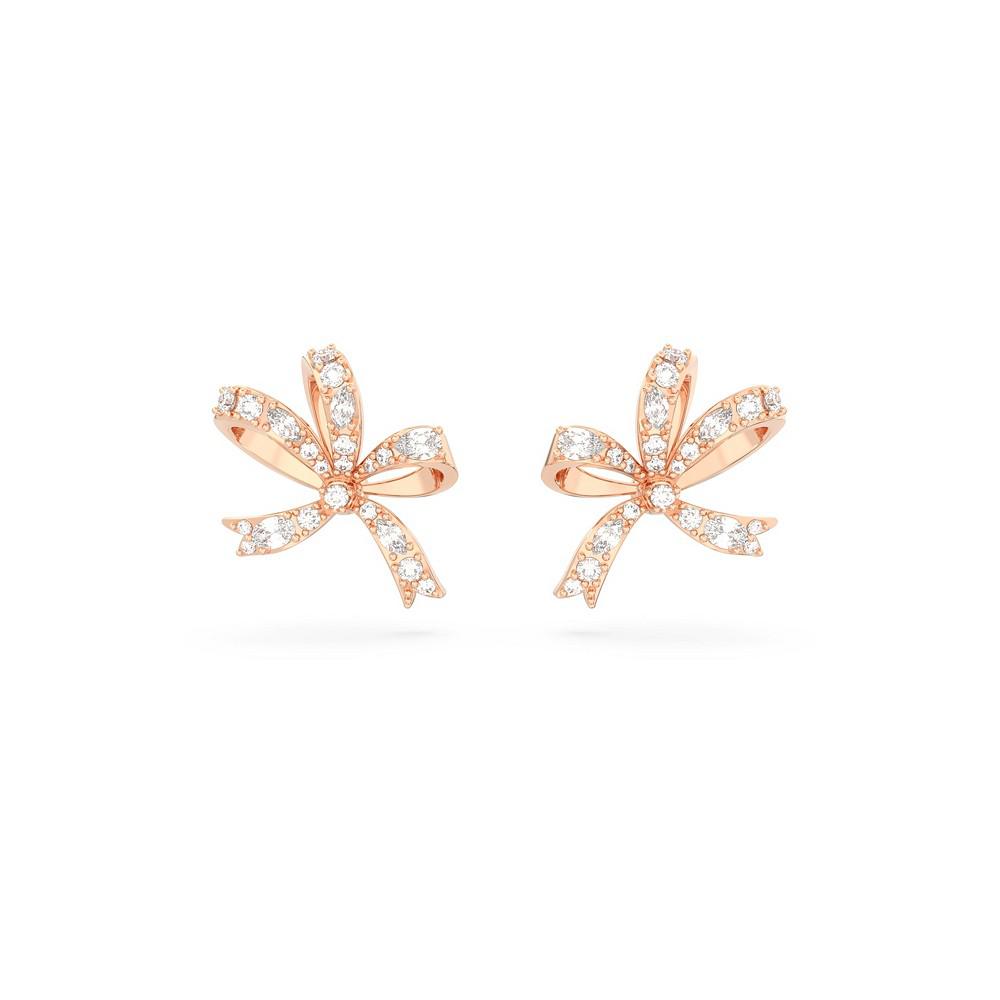 Crystal Bow Small Volta Stud Earrings商品第1张图片规格展示