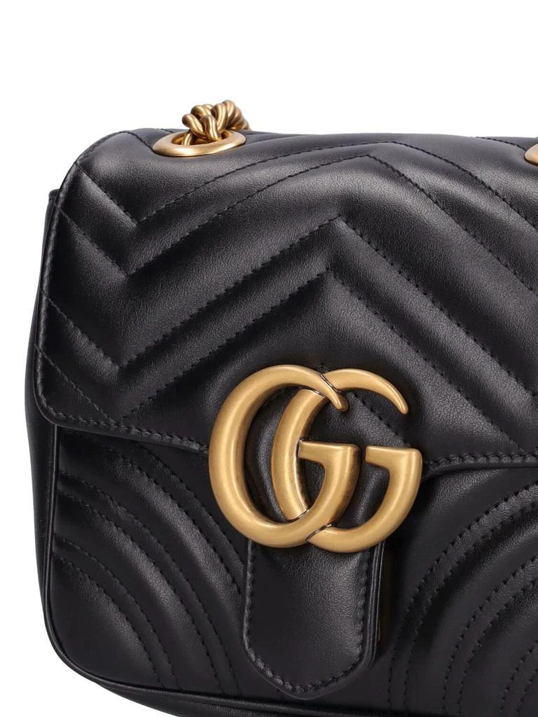 商品Gucci|Mini Gg Marmont Leather Shoulder Bag,价格¥16324,第3张图片详细描述
