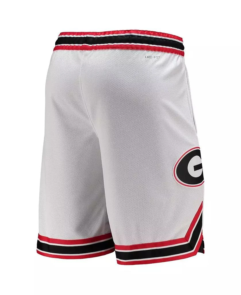 商品NIKE|Men's White Georgia Bulldogs Retro Replica Performance Basketball Shorts,价格¥365,第4张图片详细描述