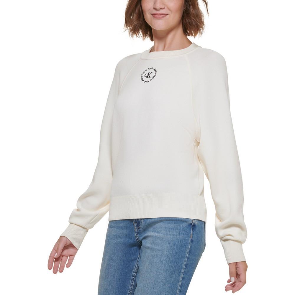 商品Calvin Klein|Women's Cotton Raglan-Sleeve Sweater,价格¥728,第5张图片详细描述