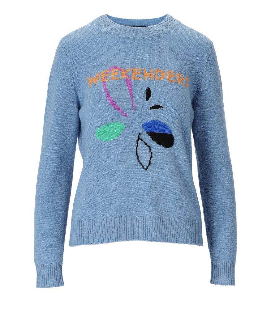 Weekend Max Mara Graphic Printed Crewneck Sweater商品第1张图片规格展示