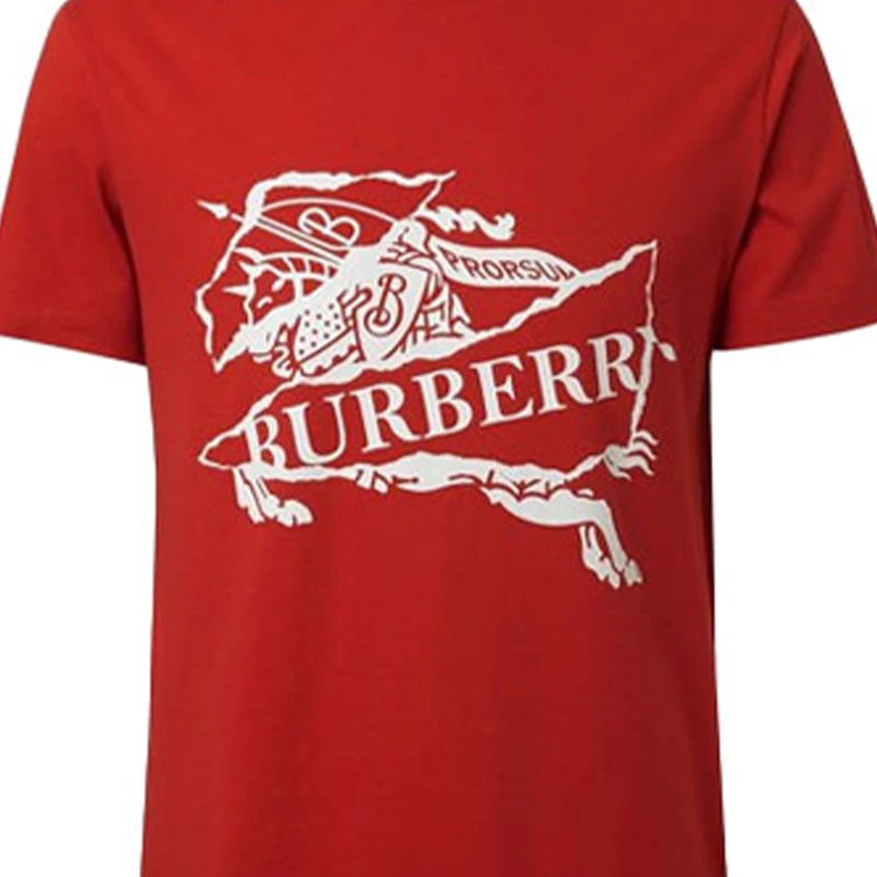 商品[国内直发] Burberry|博柏利 休闲战马logo短袖T恤 男款 红色,价格¥2250,第3张图片详细描述