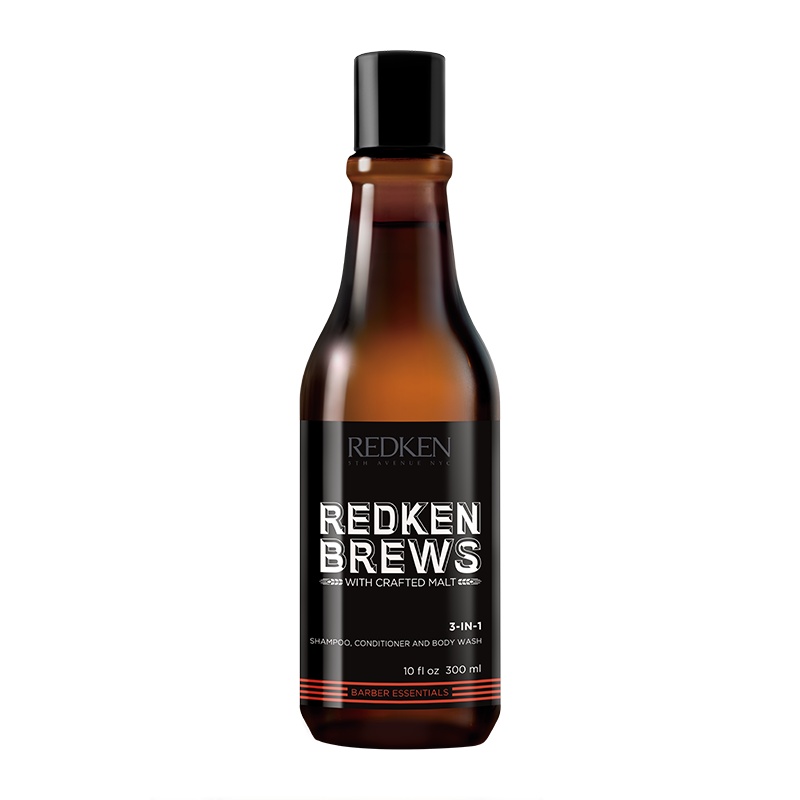 商品Redken|Redken 列德肯 男士酿造系列洗发护发沐浴三合一 300ml,价格¥147,第1张图片