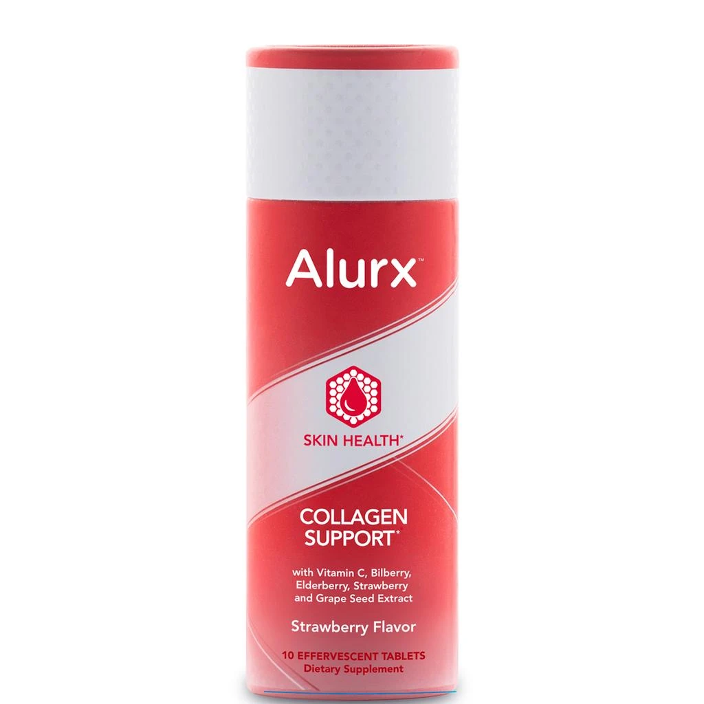 商品Alurx|Alurx Collagen Support Effervescent Tablets - Strawberry,价格¥84,第1张图片