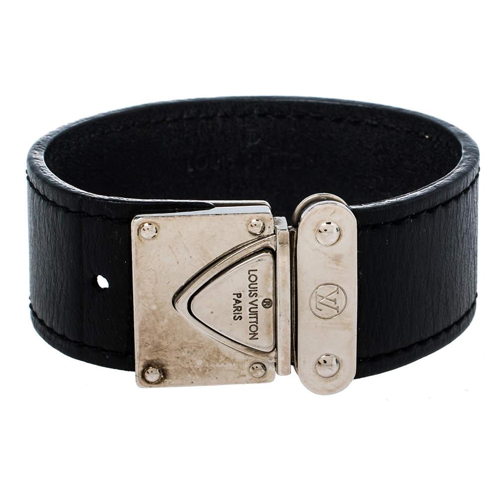 Louis Vuitton Nomade Koala Black Leather Bracelet S商品第1张图片规格展示