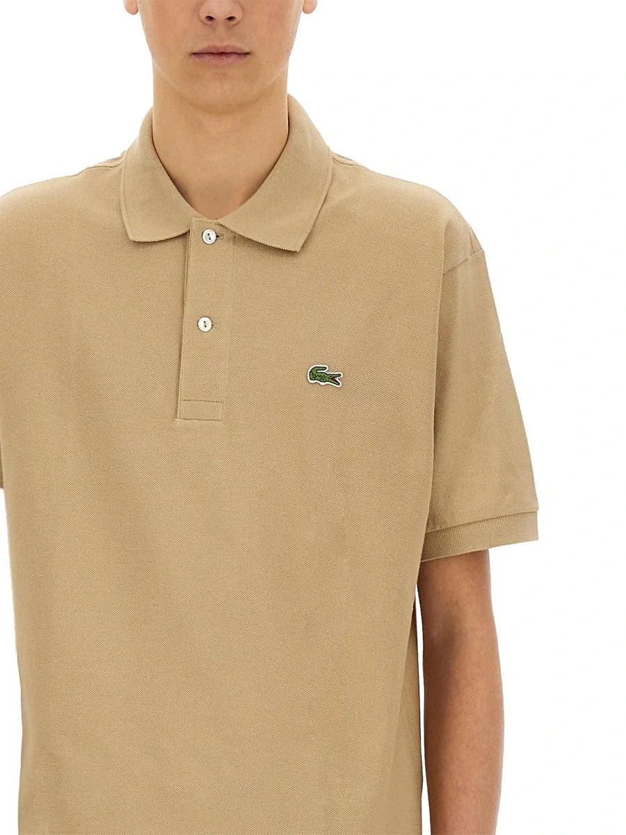 商品【商品预售7天】 Lacoste|Lacoste 男士POLO衫 121202S 米白色,价格¥881,第4张图片详细描述